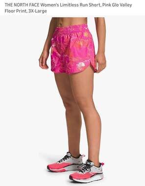 The North Face Swim Shorts Pink Collage Size 2XL Flash Dry women’s run